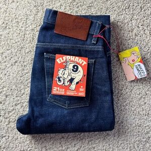 Naked and Famous - Elephant 9 Wild Blue Selvedge 21oz Denim Jeans - Weird Guy